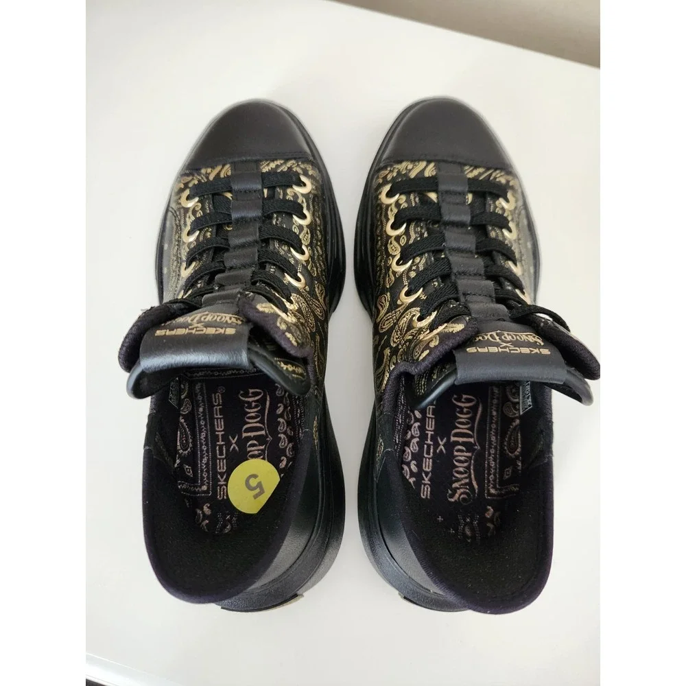 Skechers Premium Slip-ins Snoop Dogg One Double G Mens Black Sneakers Shoes Sz 5